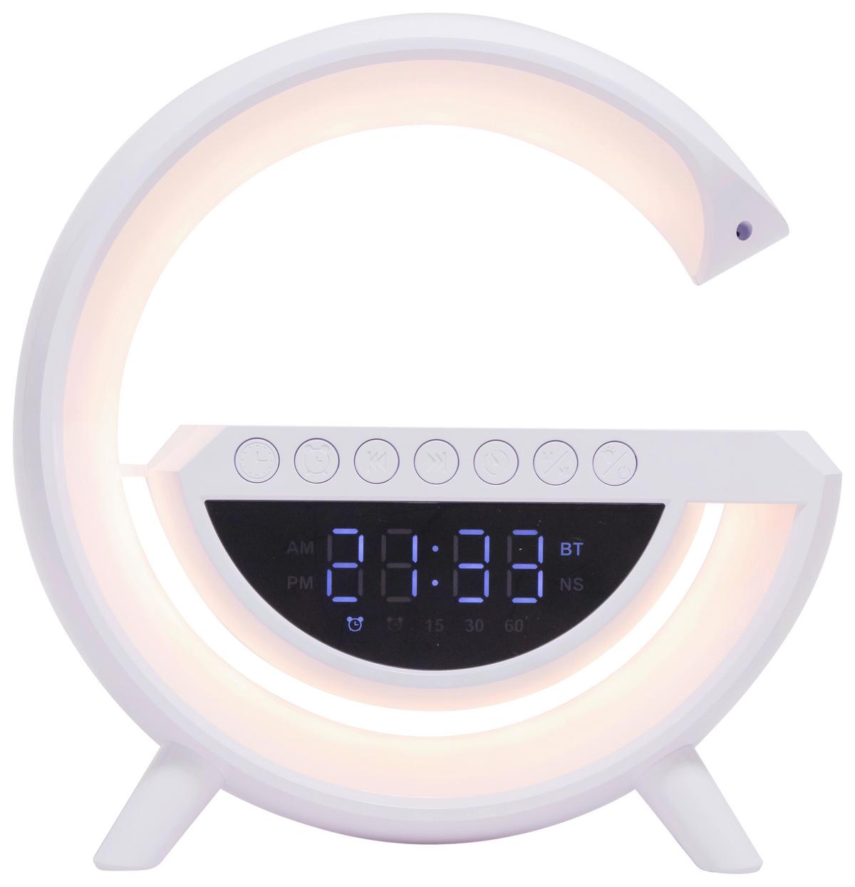 STOLNÍ LED LAMPA OVI - bílá, Moderní, plast (24/8/23cm) - Mömax