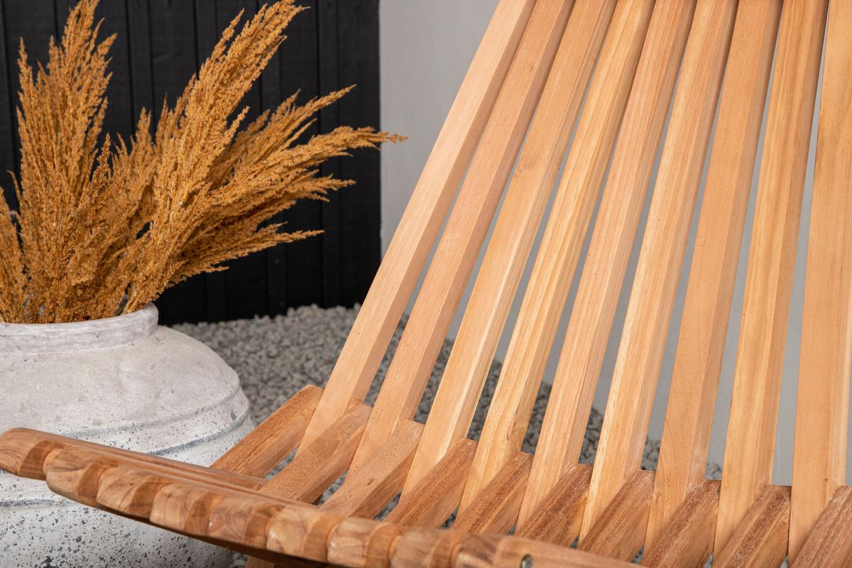 Loungesessel Kenya - Goldfarben, KONVENTIONELL, Holz (86/100/68cm) - Gardenson