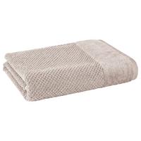 DUSCHTUCH Popcorn 70x140 cm Stein - Ecru, Basics, Textil (70/140cm)