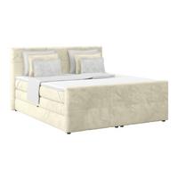 Boxspringbett mit Topper und Bettkasten 160x200 cm Medino - Champagner, KONVENTIONELL, Holz/Holzwerkstoff (160/200cm) - Luca Bessoni
