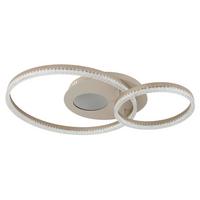 STROPNÉ LED SVIETIDLO SANFORD - číra/piesková, Design, kov/plast (70/50/11cm) - Globo
