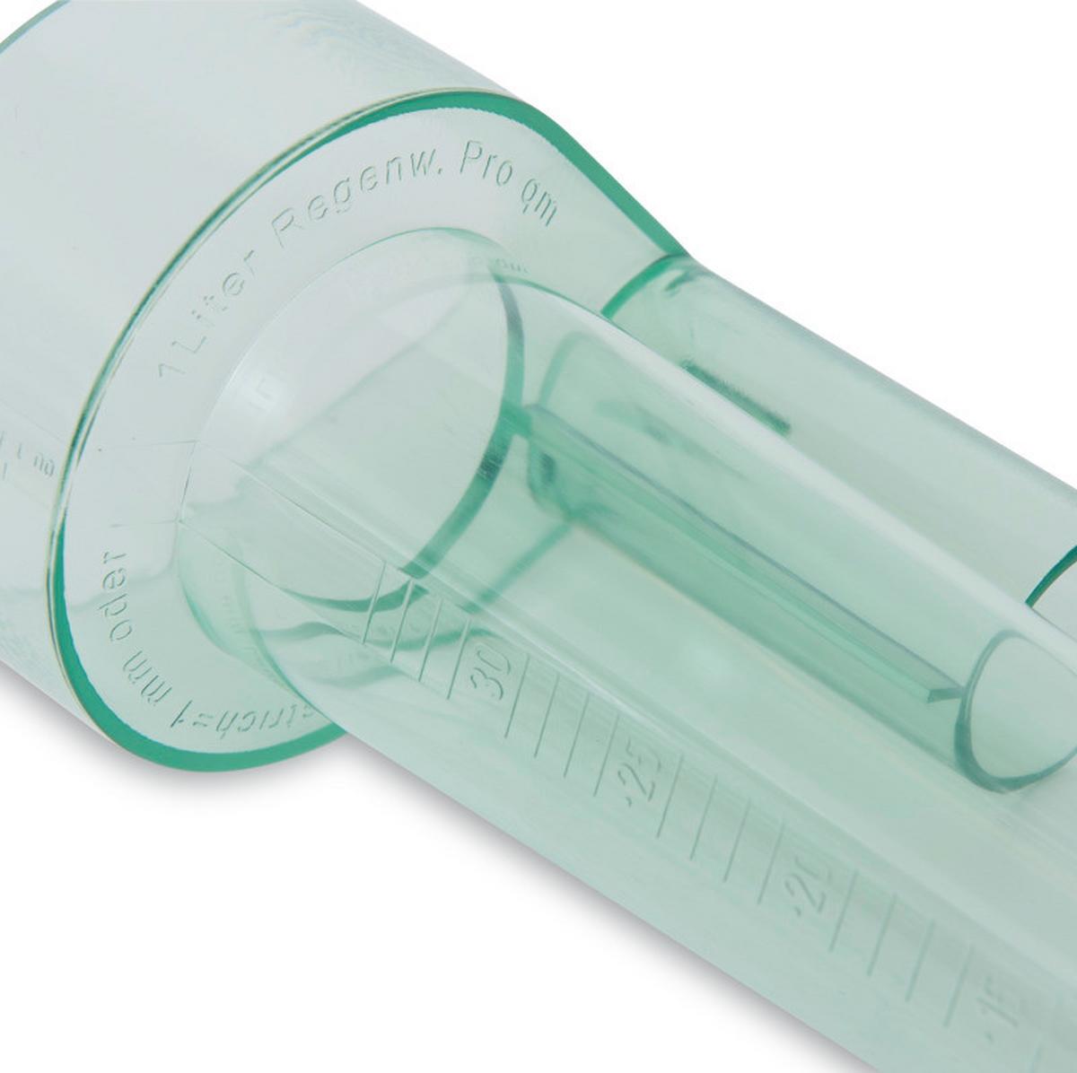 Regenmesser Profi Grün/ Transparent - Transparent/Grün, Basics, Kunststoff (23cm)