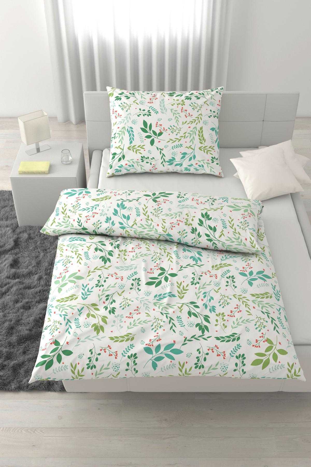 POVLEČENÍ HERBS - zelená, textil (140/200cm) - Mömax