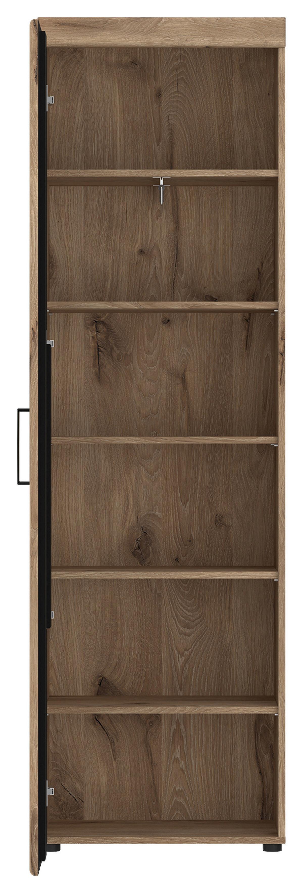 Garderobenschrank Grano Eichefarben B: 58 cm - Eichefarben/Erlefarben, Trend, Holzwerkstoff (58/195/38cm)