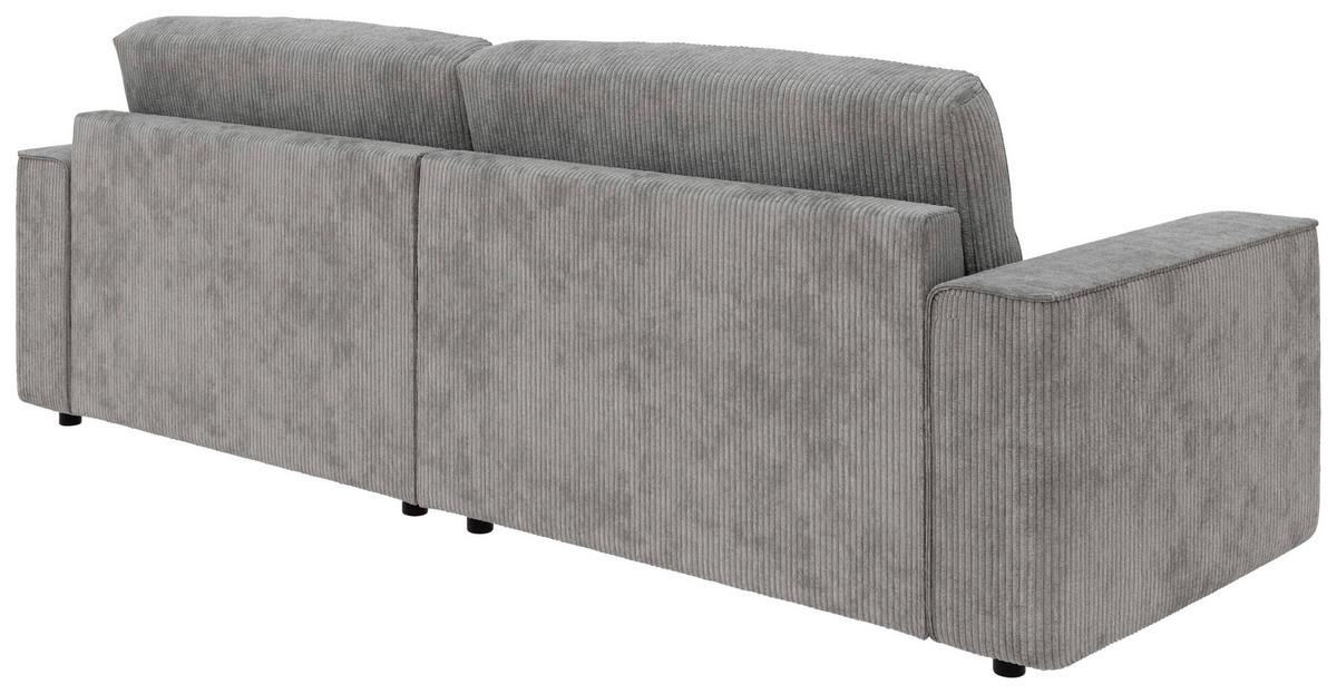 Ecksofa Chance, Hellgrau S: 265x164 cm - Hellgrau/Schwarz, MODERN, Textil (265/164cm) - Trendmanufaktur