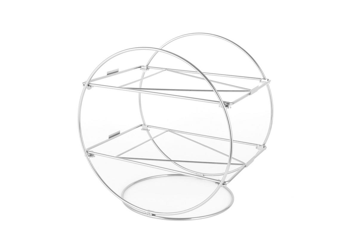 STOJAN NA CUPCAKES EW-ET-1775 - strieborná, Basics, kov/kameň (36/26,5/36cm) - Echtwerk