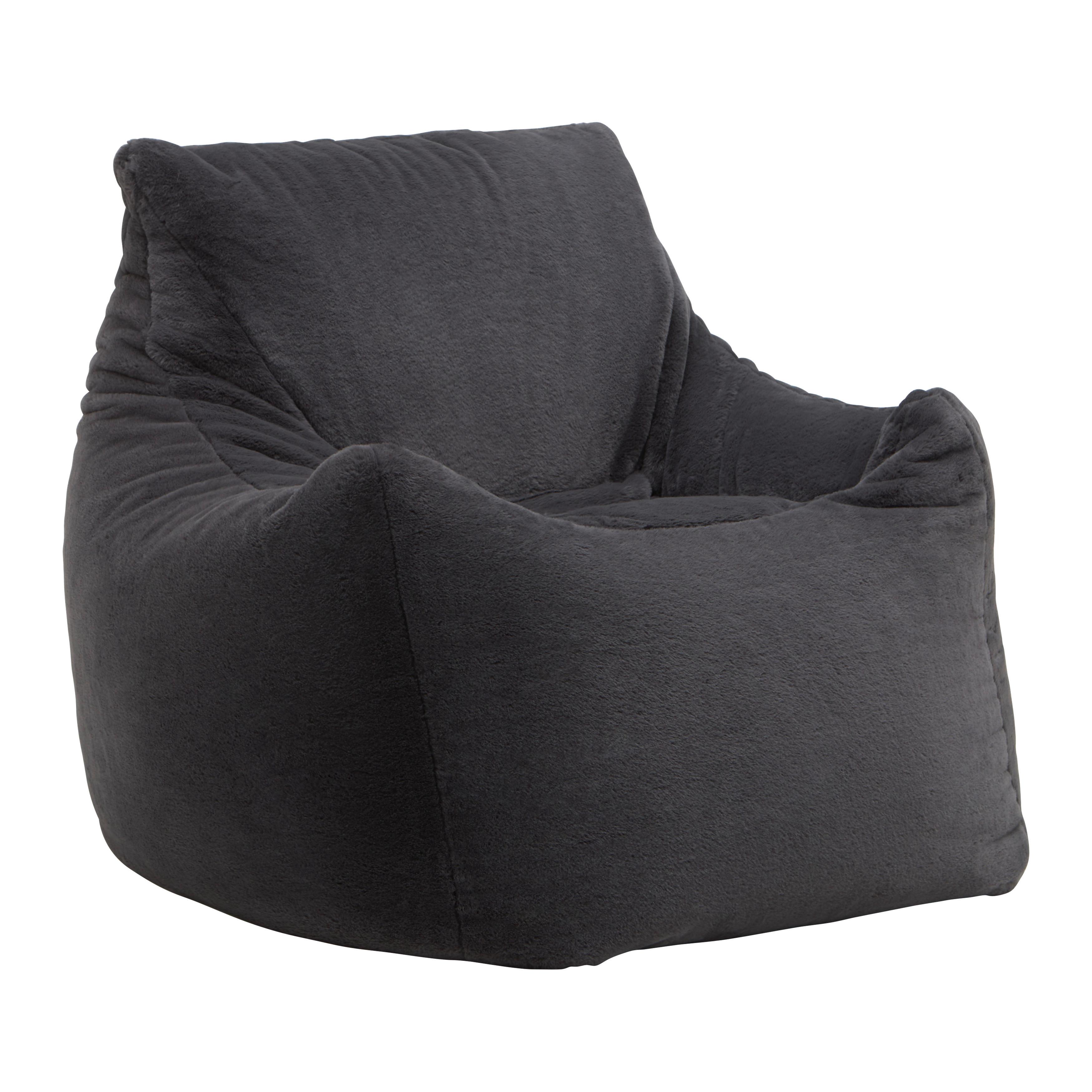 Sedací vak STORVIK, grafitová, max. 90 kg - sivá/grafitová, Modern, textil (100/75/100cm) - Mömax