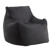 Sedací vak STORVIK, grafitová, max. 90 kg - sivá/grafitová, Modern, textil (100/75/100cm) - Mömax