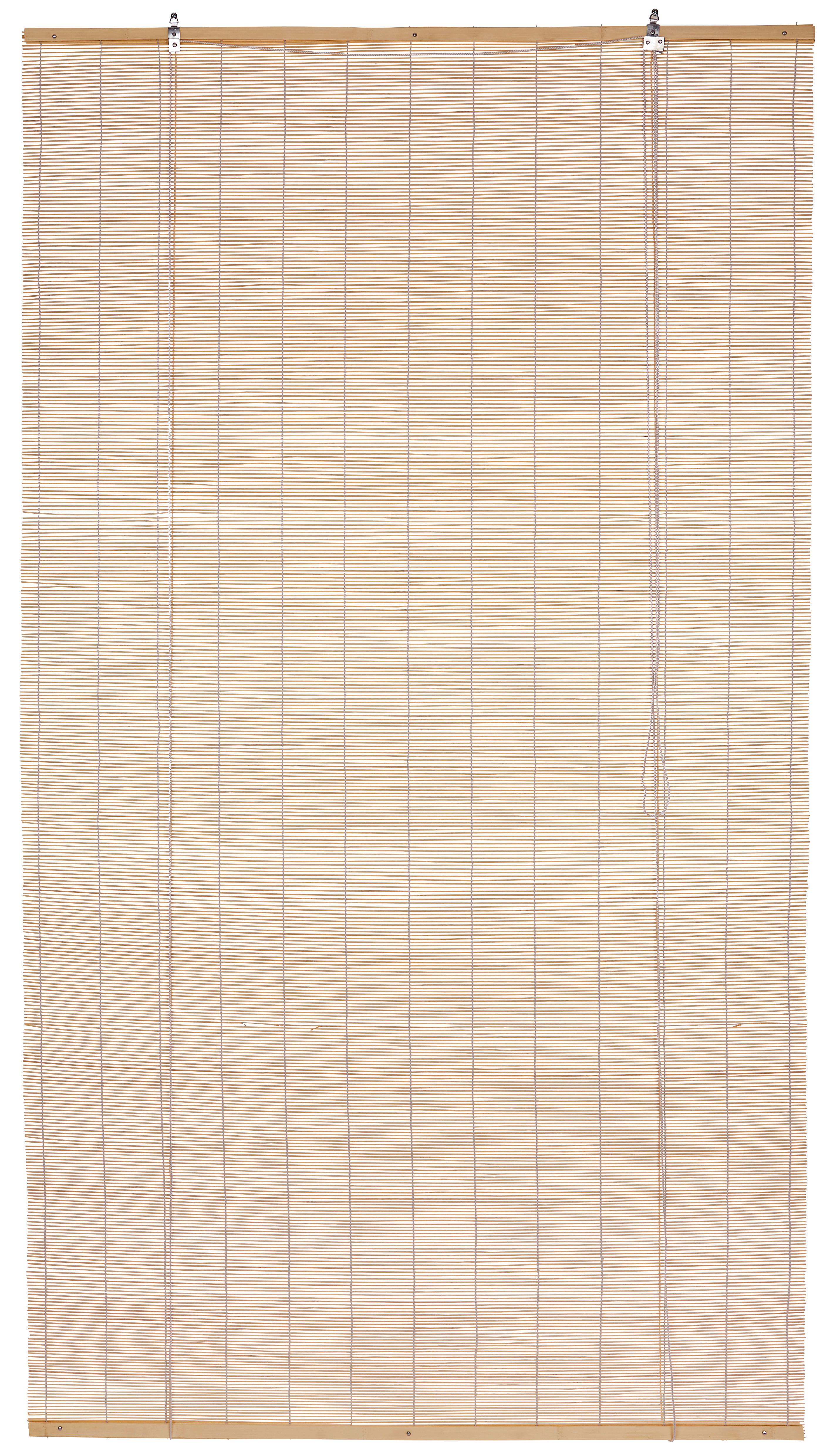 Raffrollo Willi Transparent Bambus 120x180 cm - Naturfarben, KONVENTIONELL, Holz (120/180cm) - Ondega