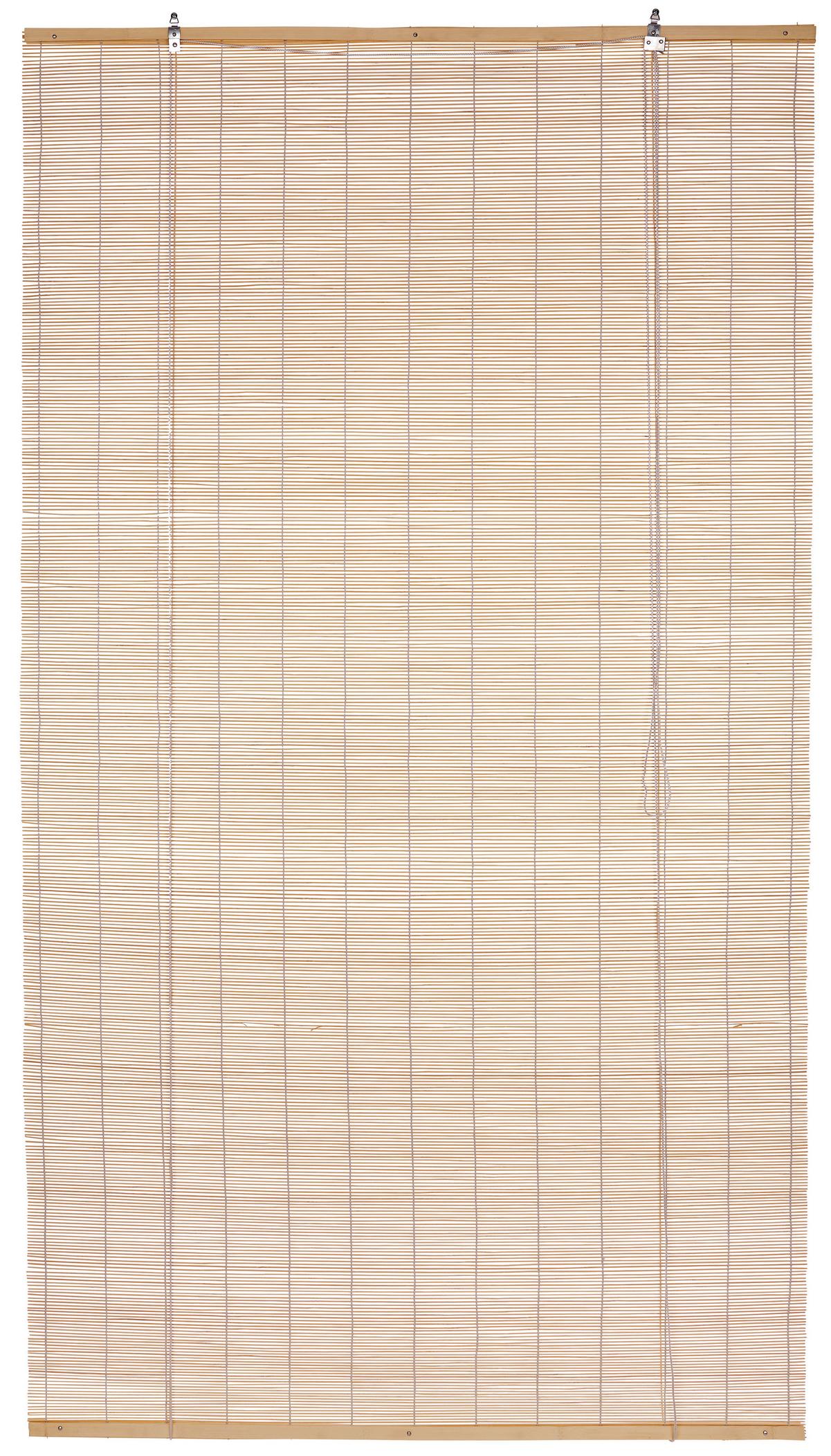 Raffrollo Willi Transparent Bambus 80x180 Cm - Naturfarben, KONVENTIONELL, Holz (80/180cm) - Ondega