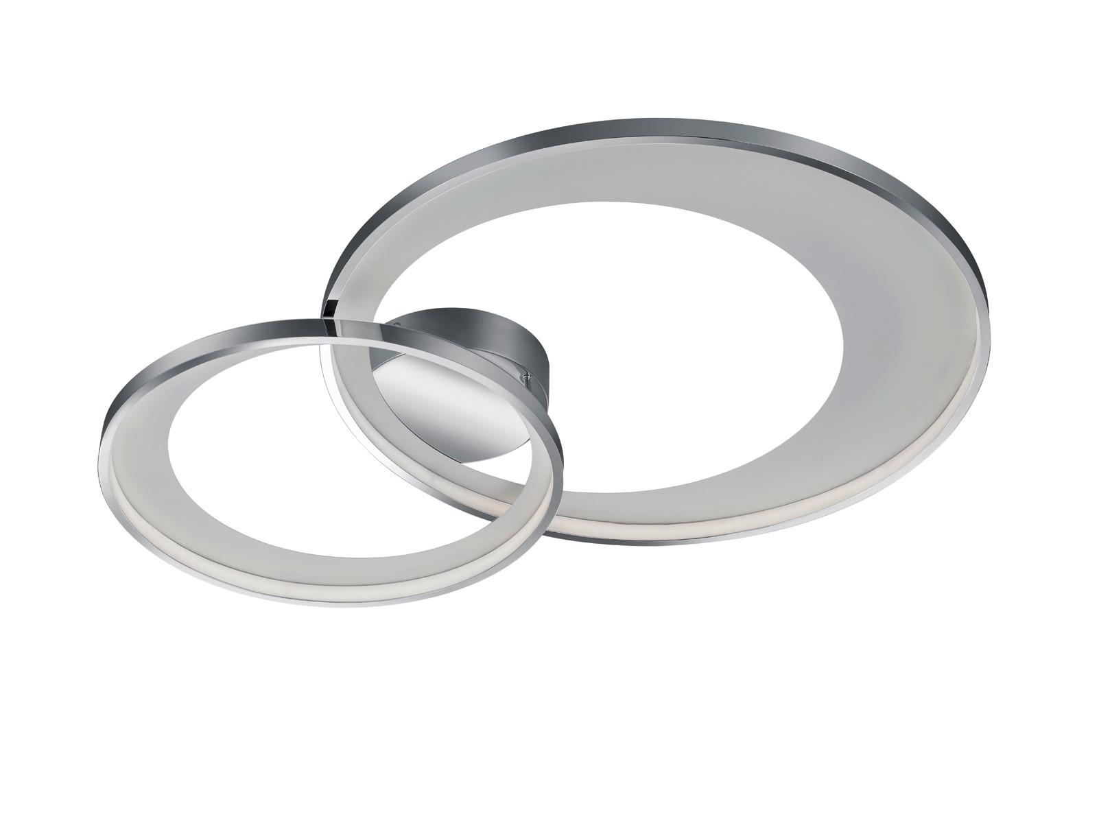 LED-Deckenleuchte Granada L: 85 cm, 4-Fach Schaltbar - Chromfarben, Design, Metall (85/60/8cm) - Trio Leuchten