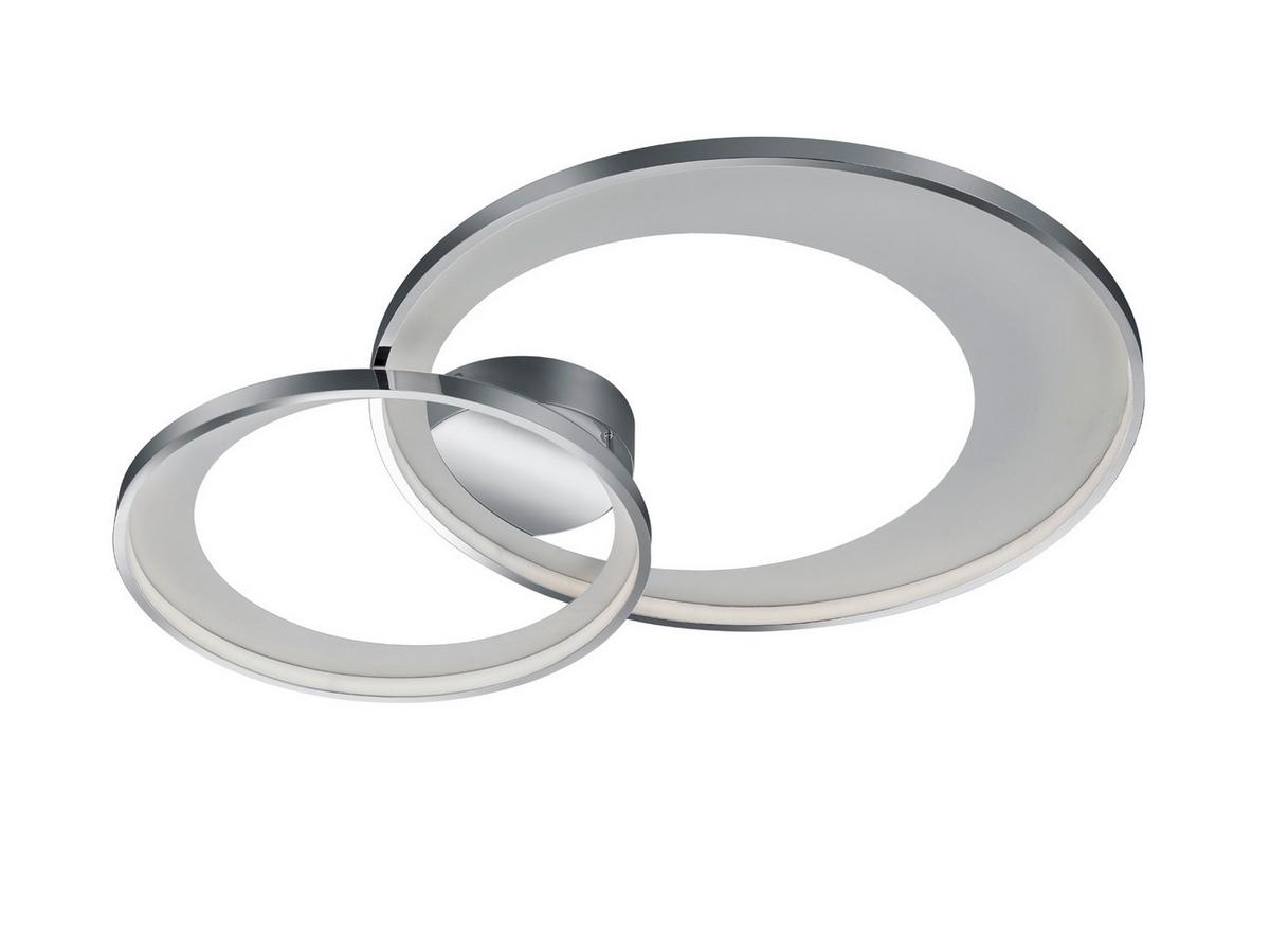 Led-deckenleuchte Granada L: 85 Cm, 4-Fach Schaltbar - Chromfarben, Design, Metall (85/60/8cm) - Trio Leuchten