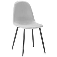 Stolička Lio svetlá sivá - čierna/svetlosivá, Modern, kov/drevo (43/86/55cm) - Modern Living