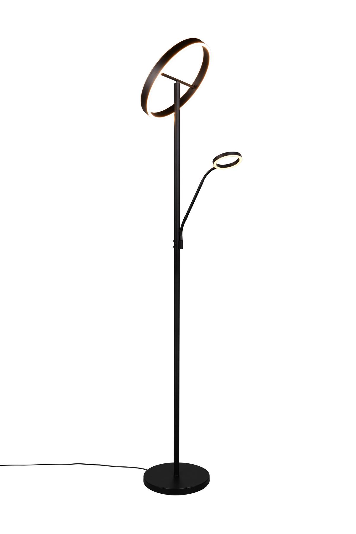 Led-stehleuchte 449510232 Willis - Schwarz, Design, Metall (40/180cm) - Trio Leuchten