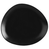 Plytký Tanier Nele - čierna, Moderný, keramika (26,3/23/2,5cm) - Premium Living