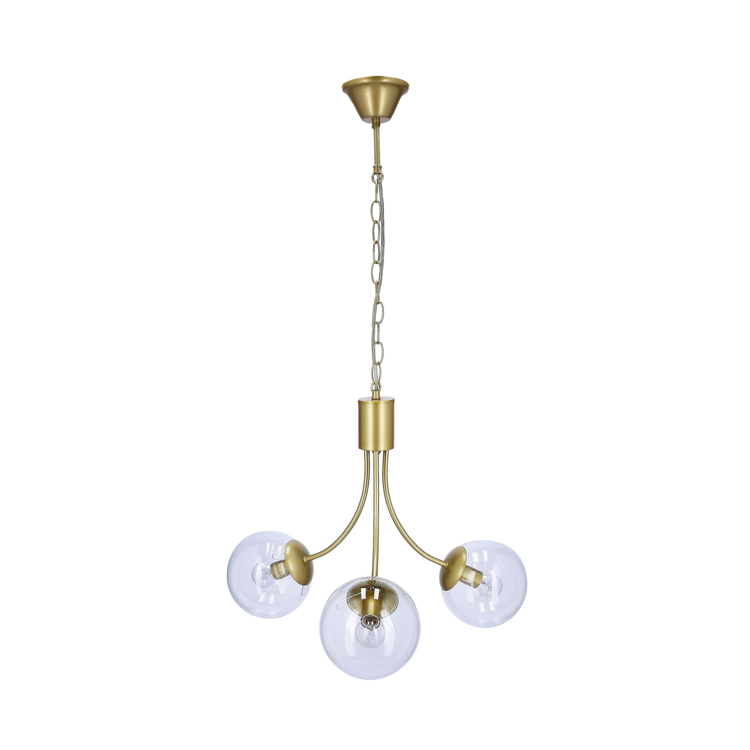 Hängeleuchte 33-79015 - Messingfarben, KONVENTIONELL, Metall (48/48/115cm)