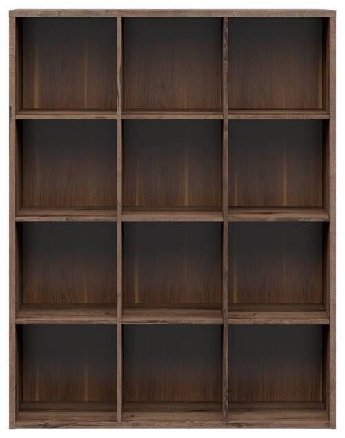 Regal Nepo Plus Bookshelf - Eichefarben/Schwarz, Design, Holzwerkstoff (114/146,5/38,5cm)