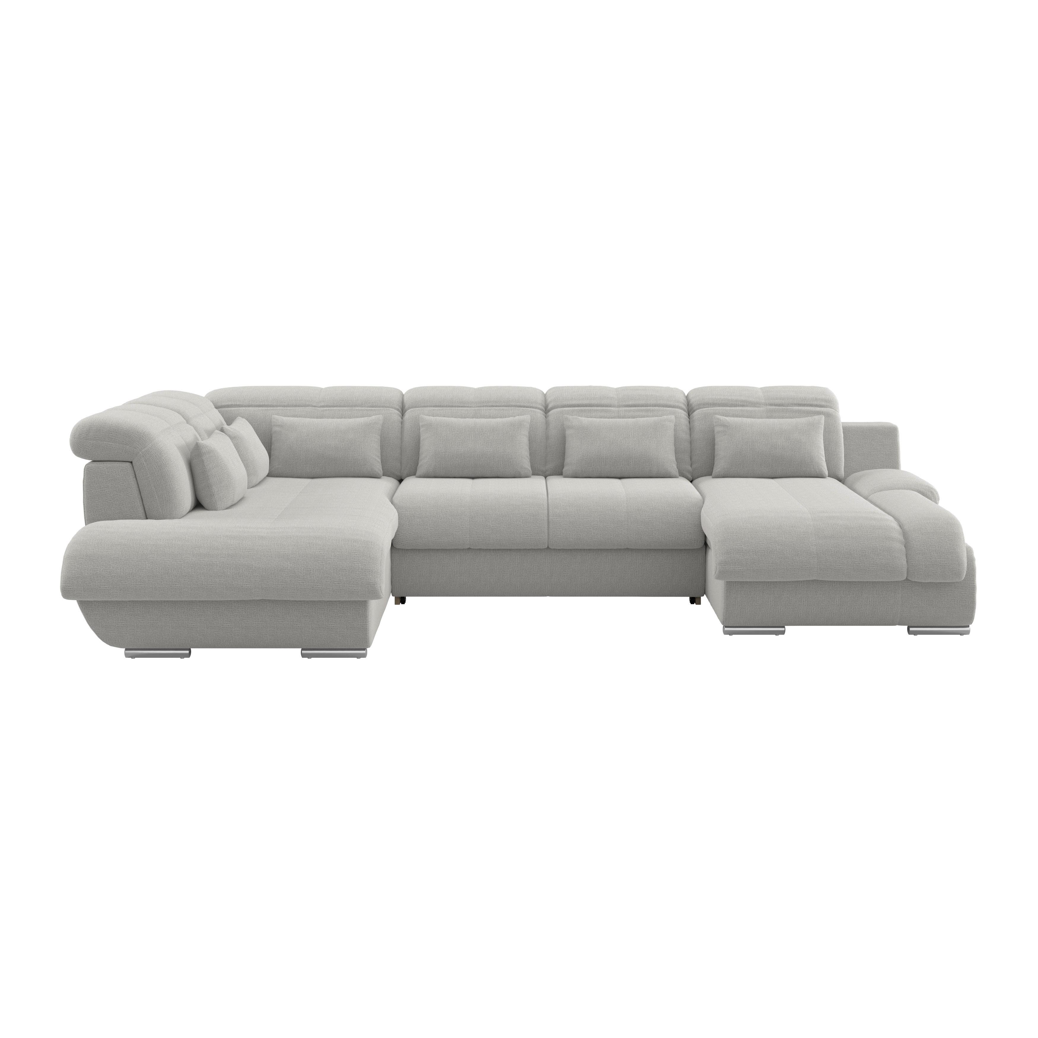 Wohnlandschaft Multi mit Schlaffunktion grau