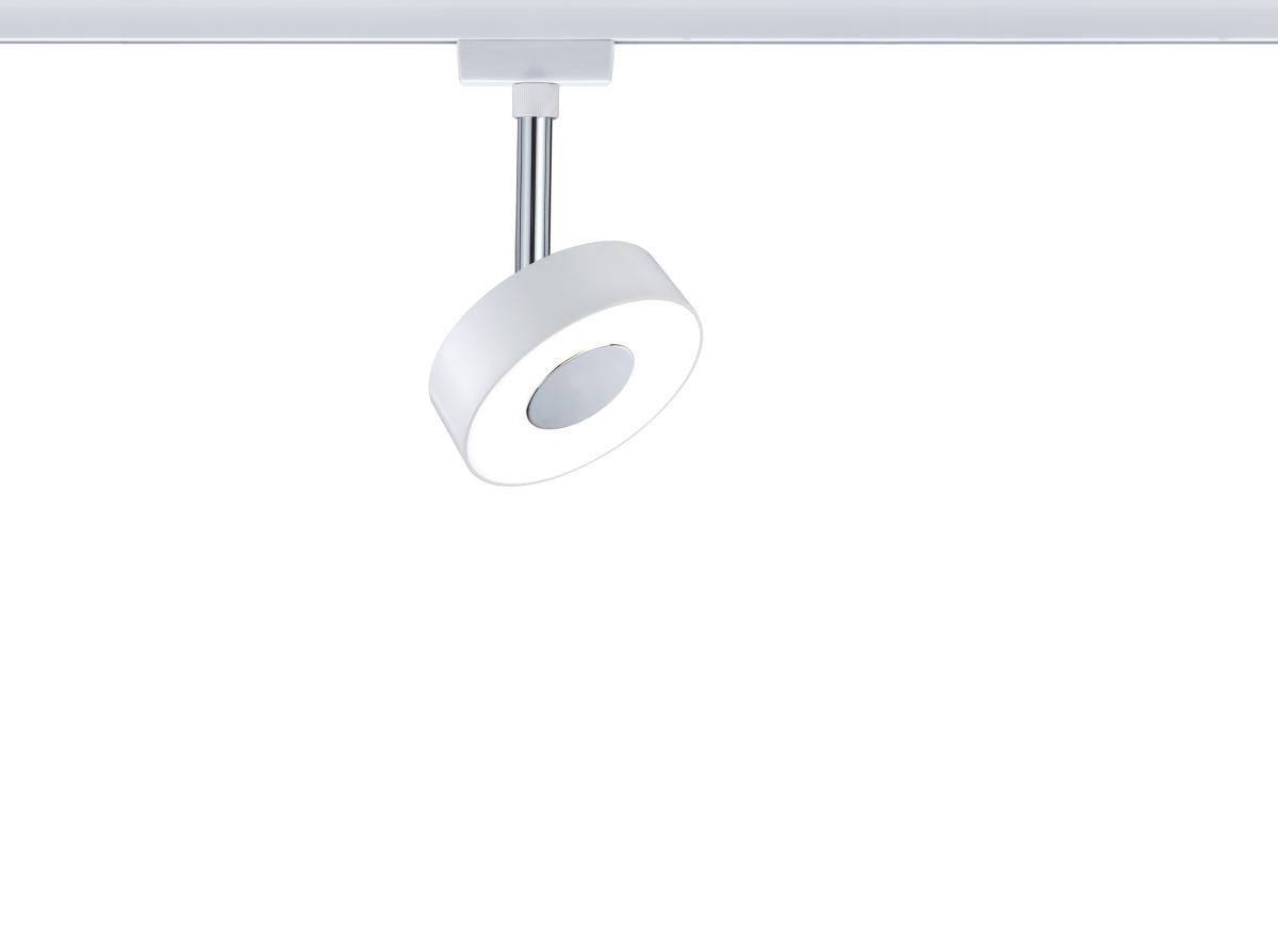 Schienensystem Urail Strahler 95272 LED-Spotkopf Schwenkbar - Chromfarben/Weiß, Basics, Kunststoff/Metall (9,8/14,7/5cm) - Paulmann