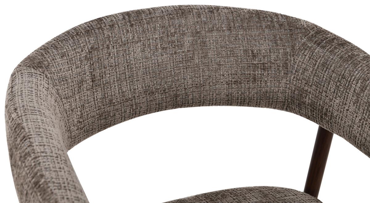 Barhocker Flora Braun/Walnussfarben B: 53 cm - Walnussfarben/Braun, MODERN, Holz/Textil (53/93/55cm) - Livetastic