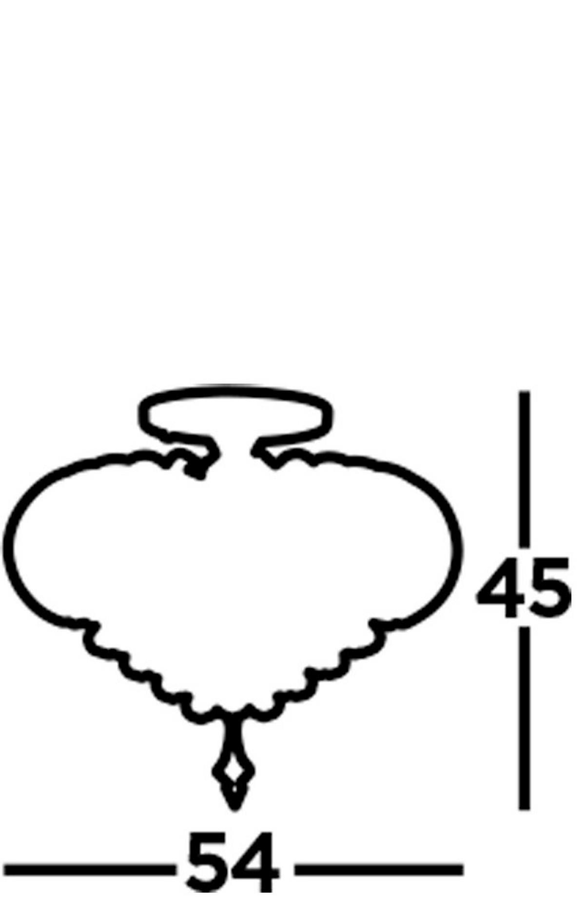 Deckenleuchte Sigma 50004cc - Chromfarben, Design, Metall (54/45cm)