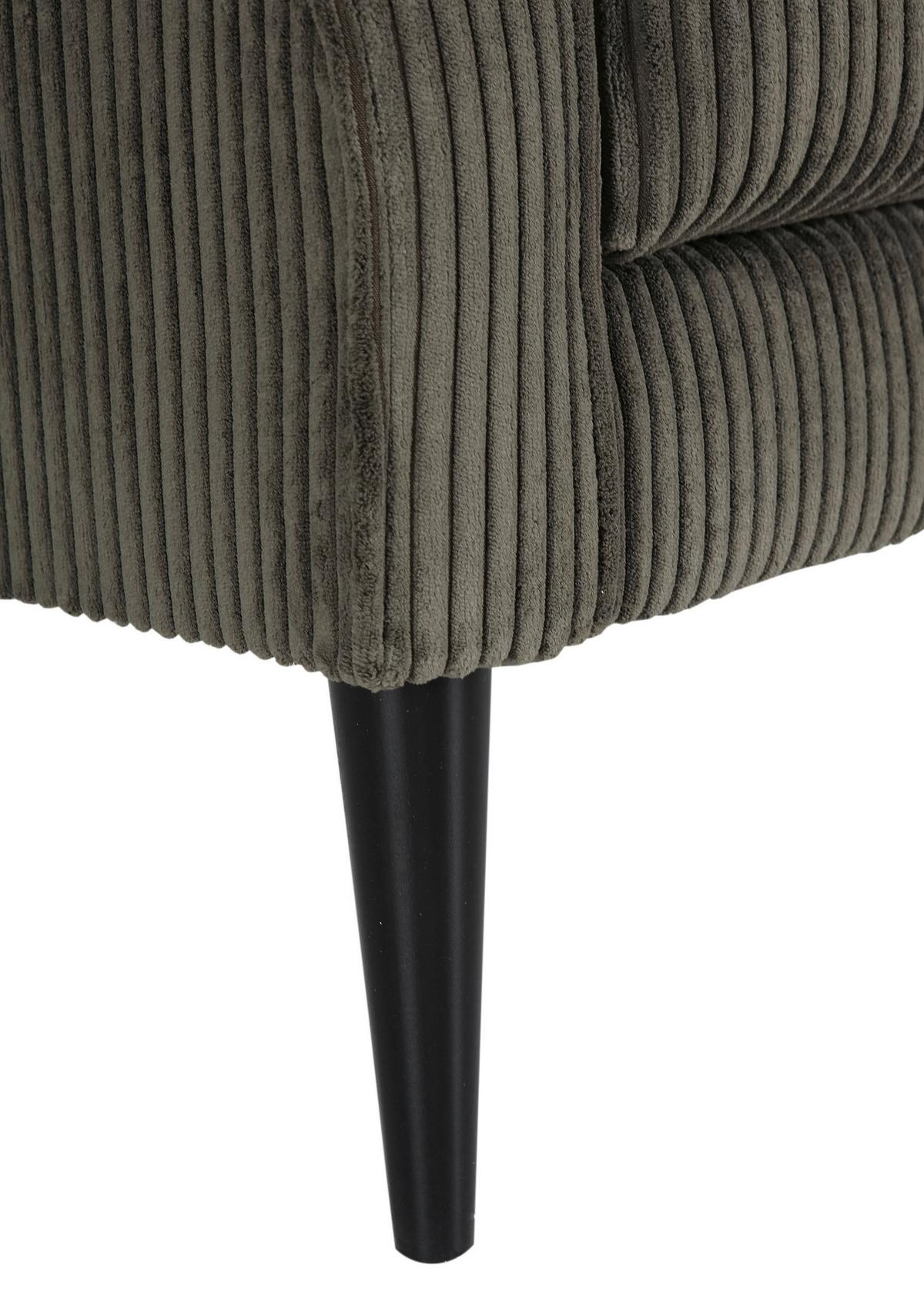 Kreslo - ušiak VIOLA, olivovozelený menčester - olivovozelená/čierna, drevo/textil (82/95/85cm) - Mömax