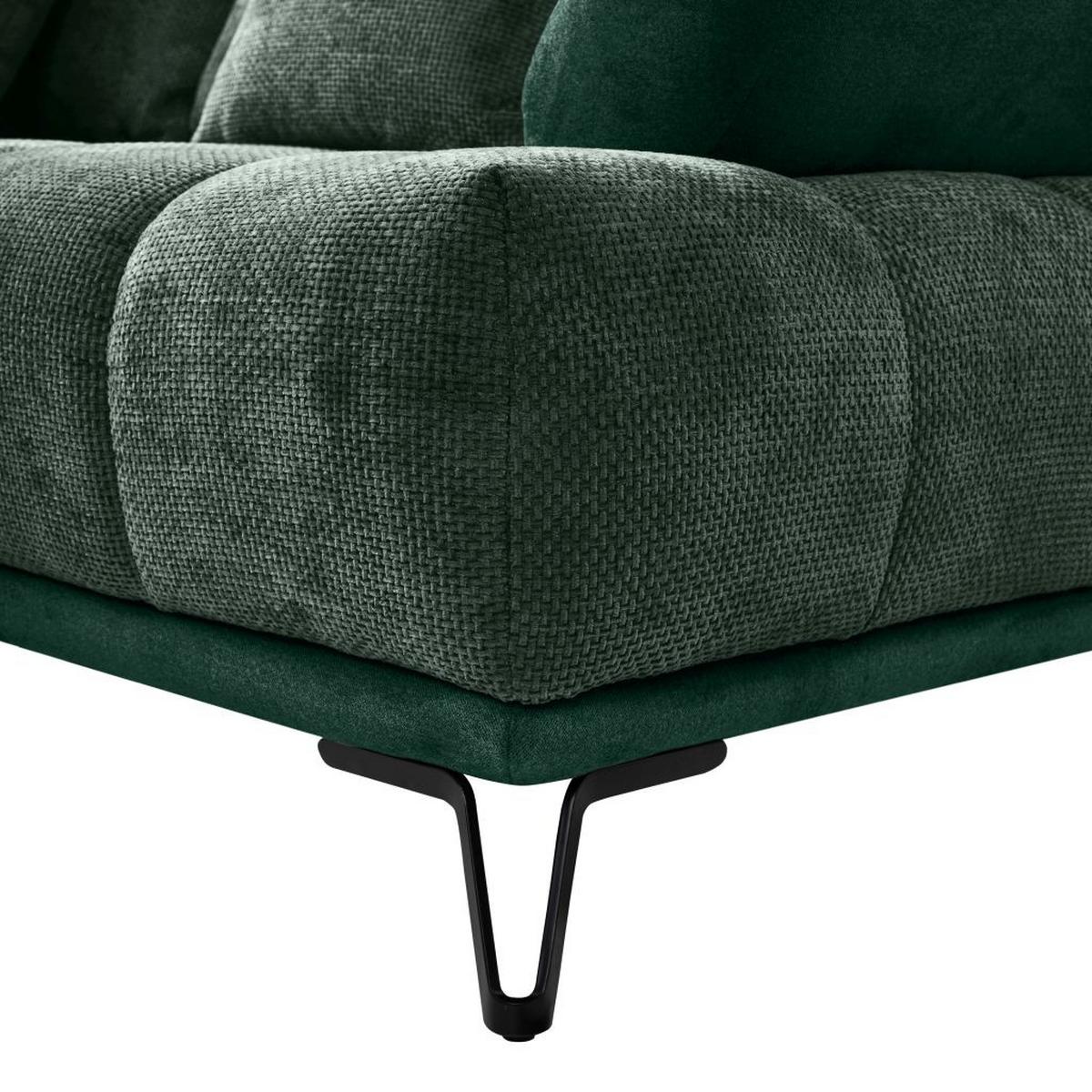 LARGO, ľavá, tmavozelená, potreba šírky dverí 90 cm - čierna/tmavozelená, Modern, kov/textil (184/262cm)
