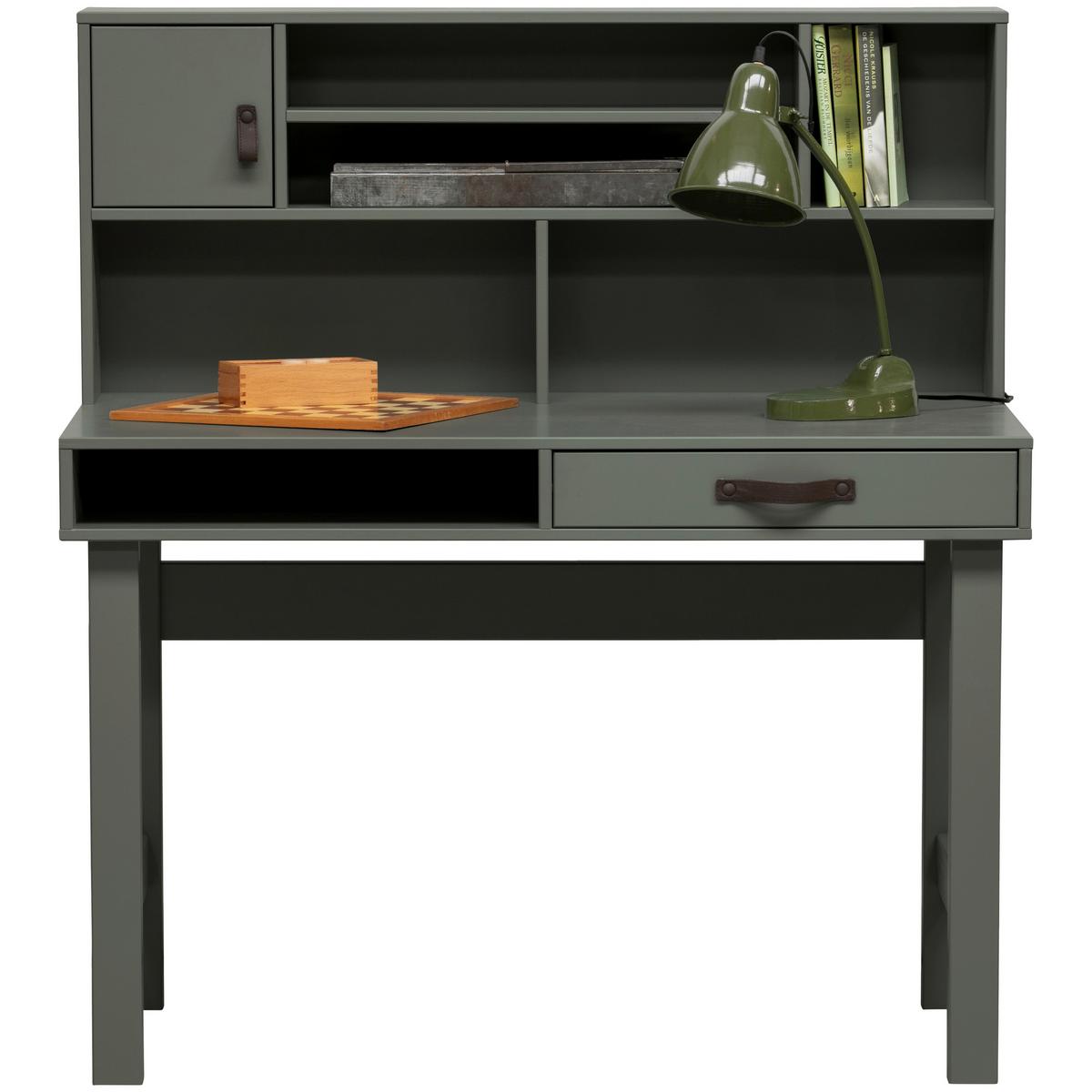 Schreibtisch Stage Grün B: 110 cm - Grün, MODERN, Holz (110/58/122cm) - Livetastic