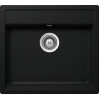 Spüle Mono N-100 - Schwarz, MODERN, Stein (57/51cm)