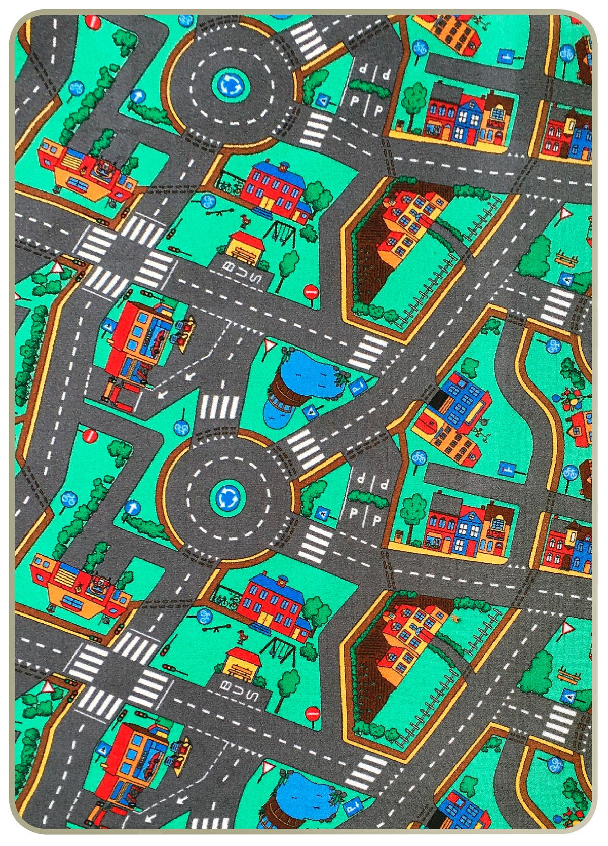 Spielteppich Straße Bobby 140x200 cm Bunt - Multicolor, Basics, Kunststoff (140/200cm) - Ondega
