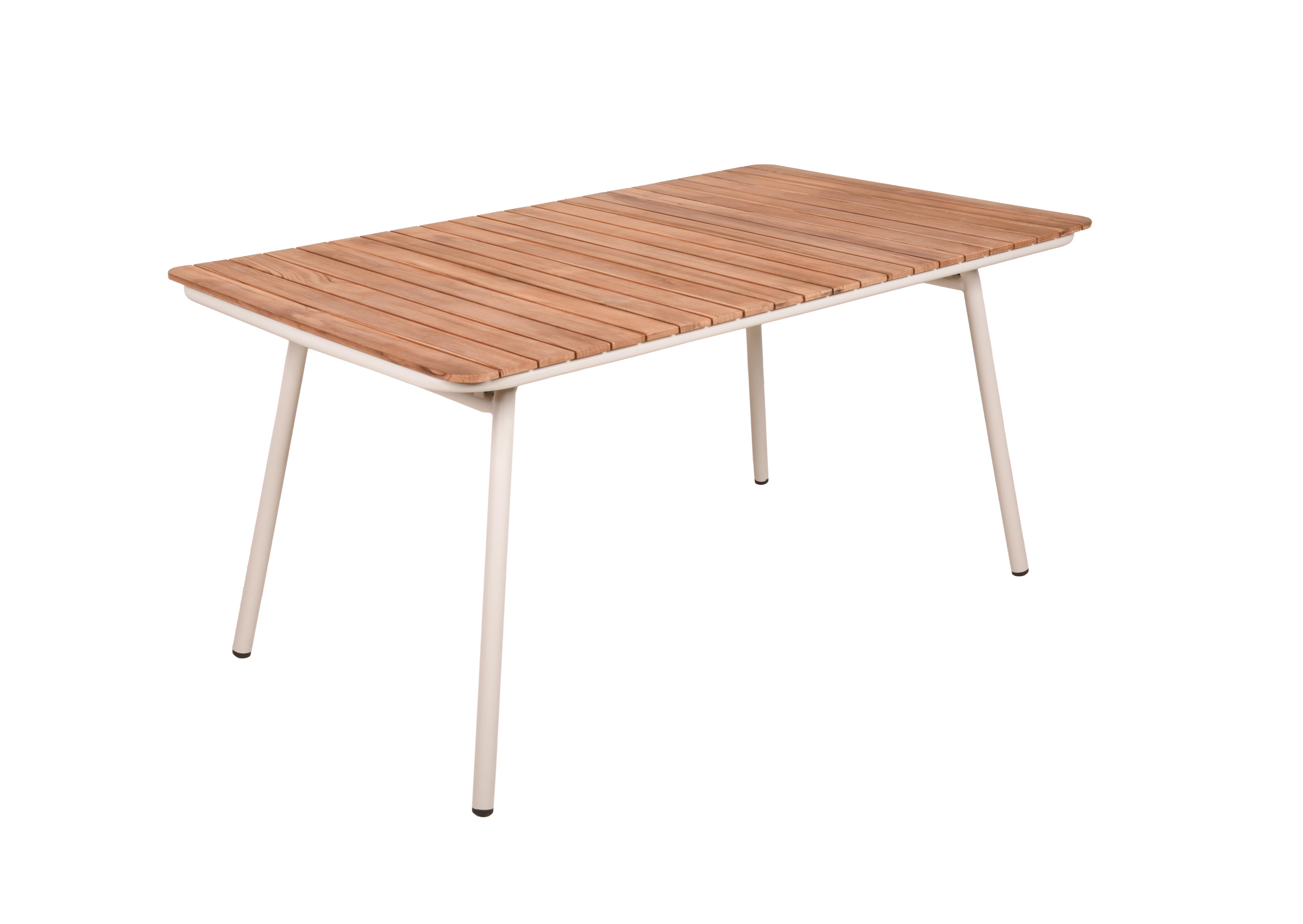 Gartentisch Carmel - Braun, Basics, Holz/Metall (150/90/74cm) - Gardenson