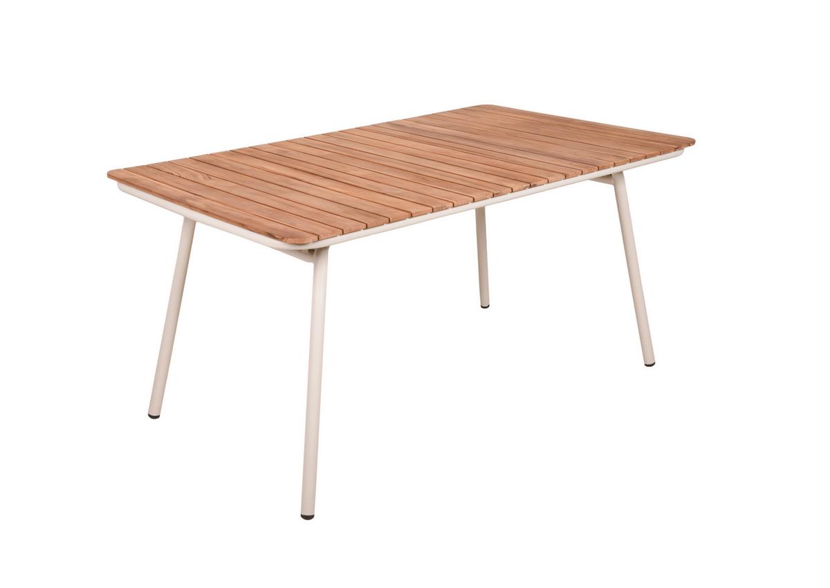 Gartentisch Carmel - Braun, Basics, Holz/Metall (150/90/74cm) - Gardenson