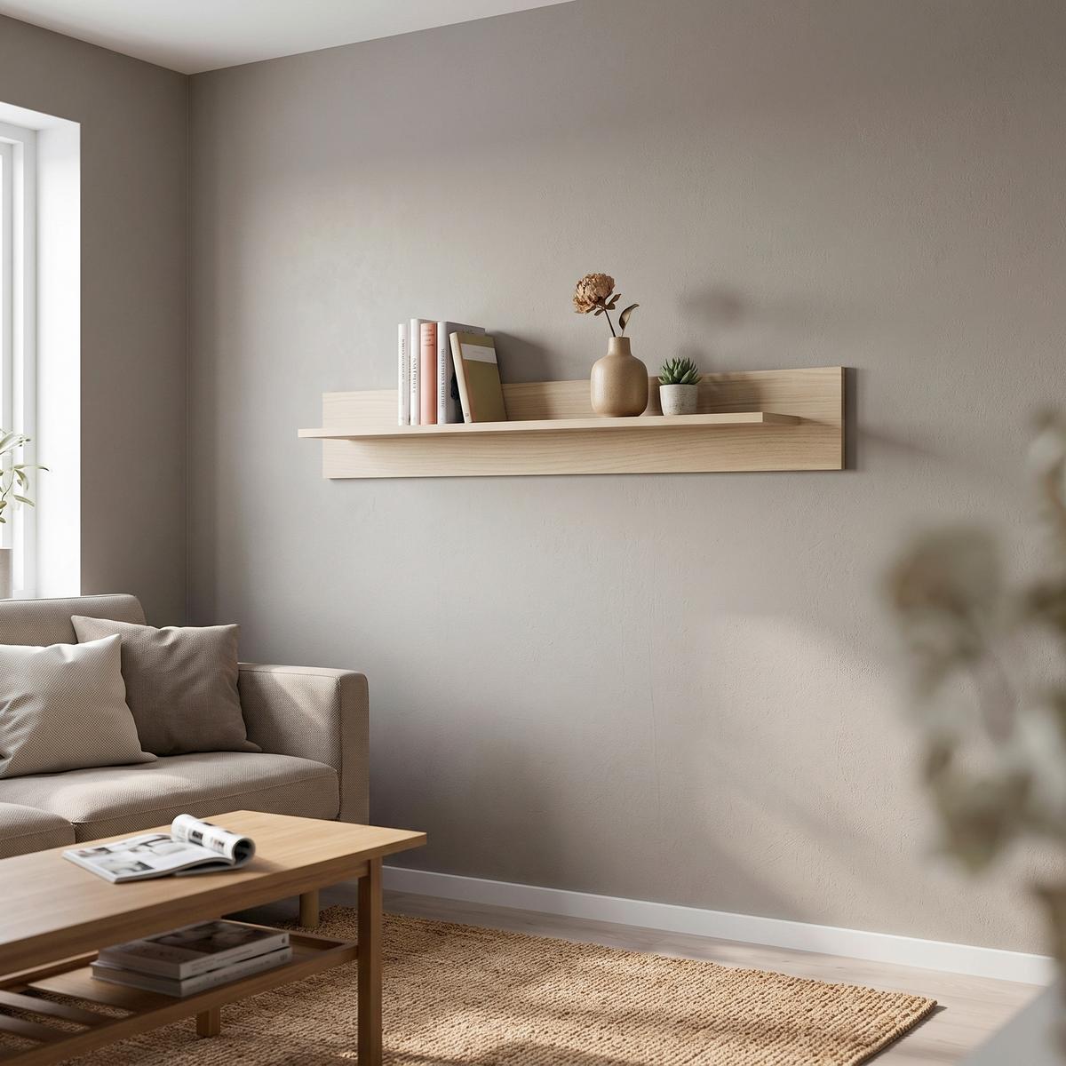 Wandboard Svante Torge Eichefarben B: 107 cm - Eichefarben, Design, Holzwerkstoff (107/20/17cm) - MID.YOU
