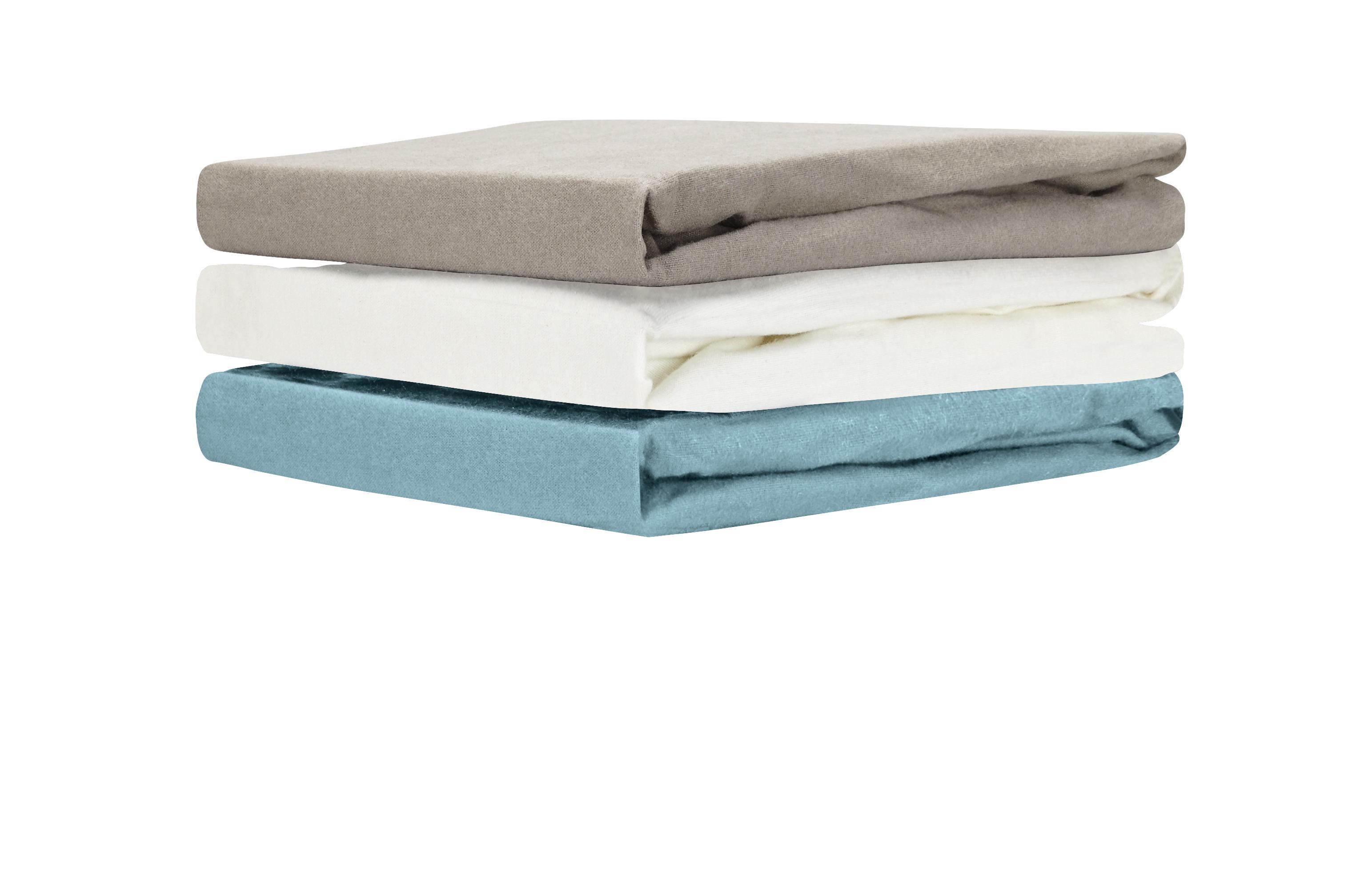 Spannleintuch Luna - Taupe, MODERN, Textil - Luca Bessoni