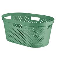 Kôš na bielizeň INFINITY DOTS 39L - zelená, Modern, plast (39l)
