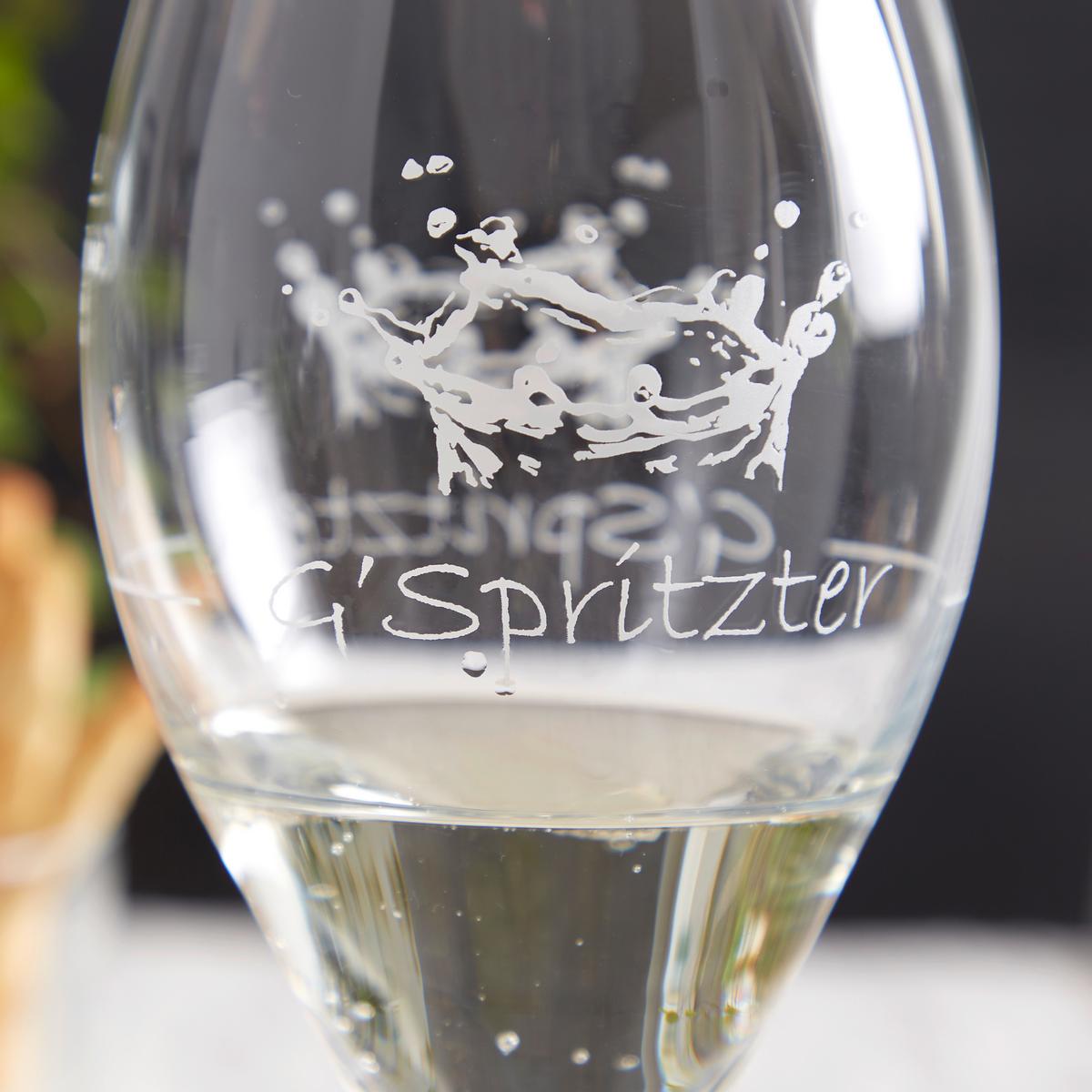 Spritzerglas G'spritzter, ca. 250 ml - Klar, Design, Glas (8,1/19cm) - Luca Bessoni