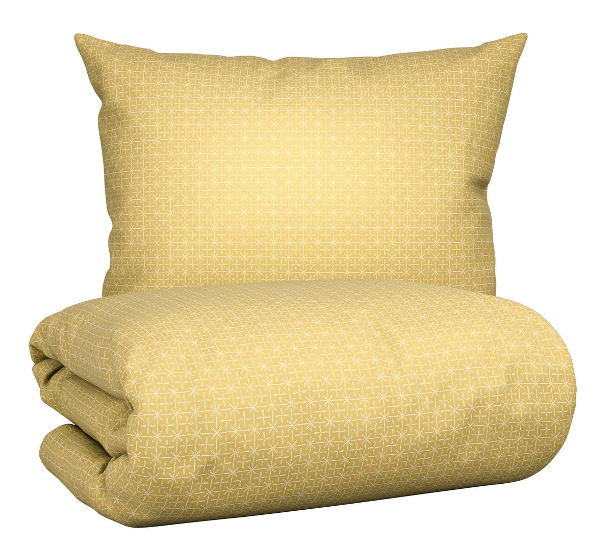 POVLEČENÍ Laura, 140/200cm, žlutá - žlutá, Konvenční, textil (140/200cm) - Modern Living