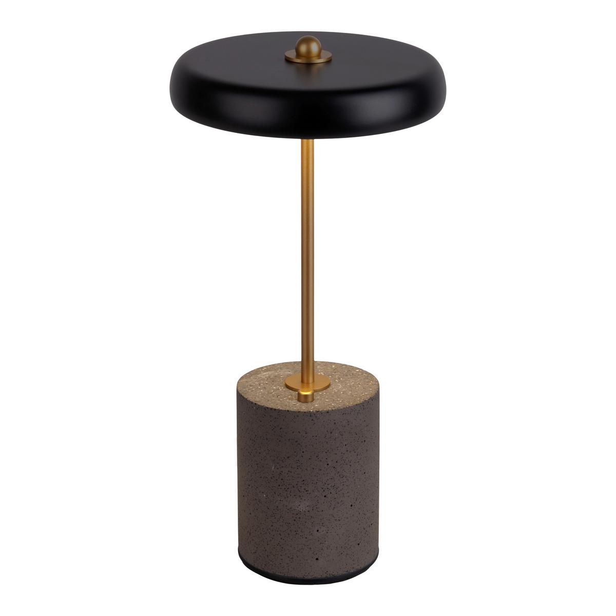 Akku-Tischleuchte 5306422 - Goldfarben/Schwarz, Design, Metall (15/30cm) - Näve