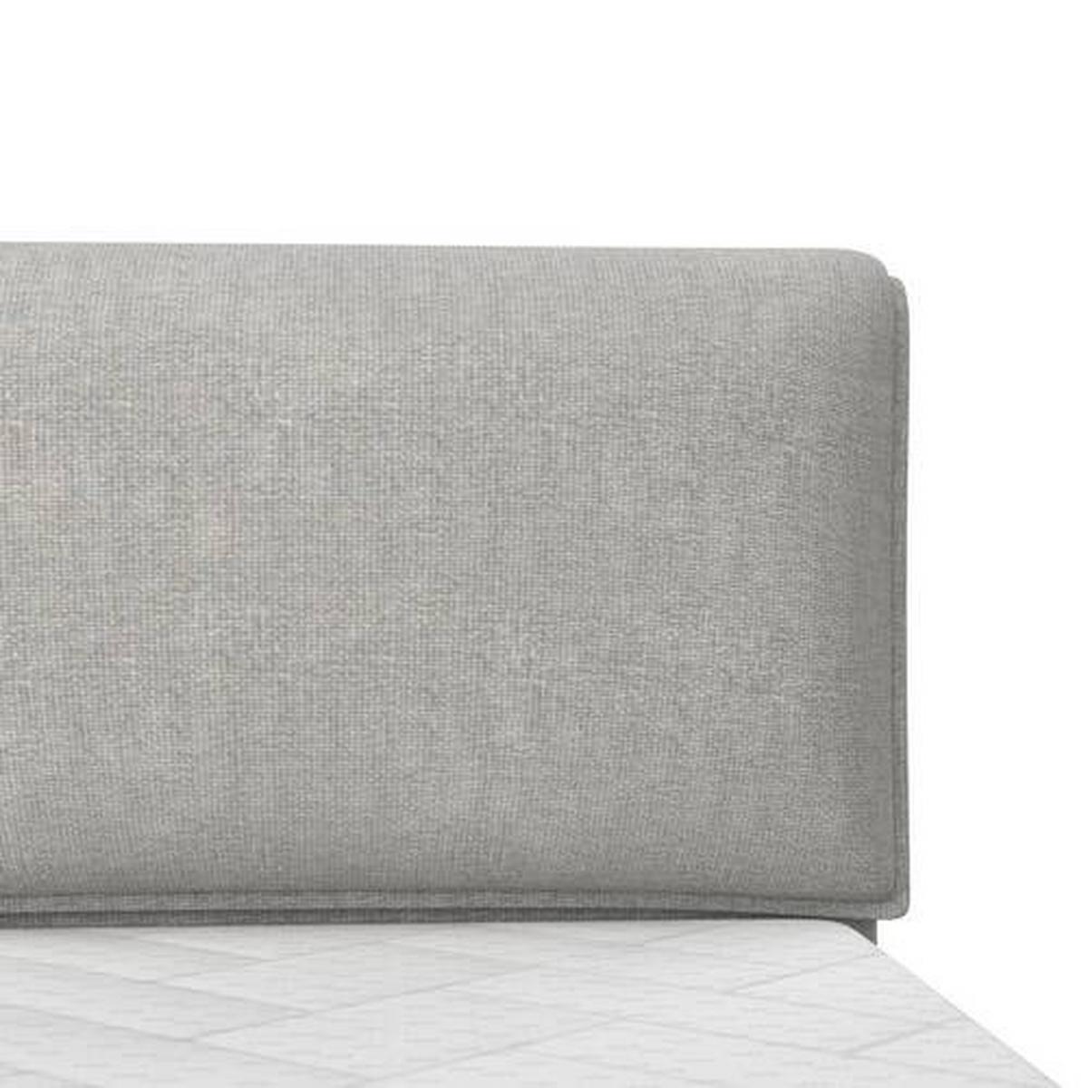 Boxspringová posteľ MOSAMO 180x200 cm, svetlosivá - čierna/svetlosivá, Modern, drevo/kompozitné drevo (180/200cm) - Bessagi Home
