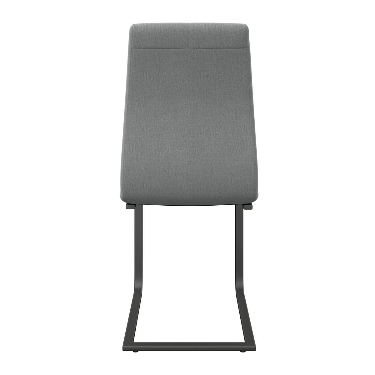 Schwingstuhl Tristan Webstoff hellgrau, B: 41cm - Hellgrau/Schwarz, MODERN, Holz/Textil (41/102/58cm) - James Wood