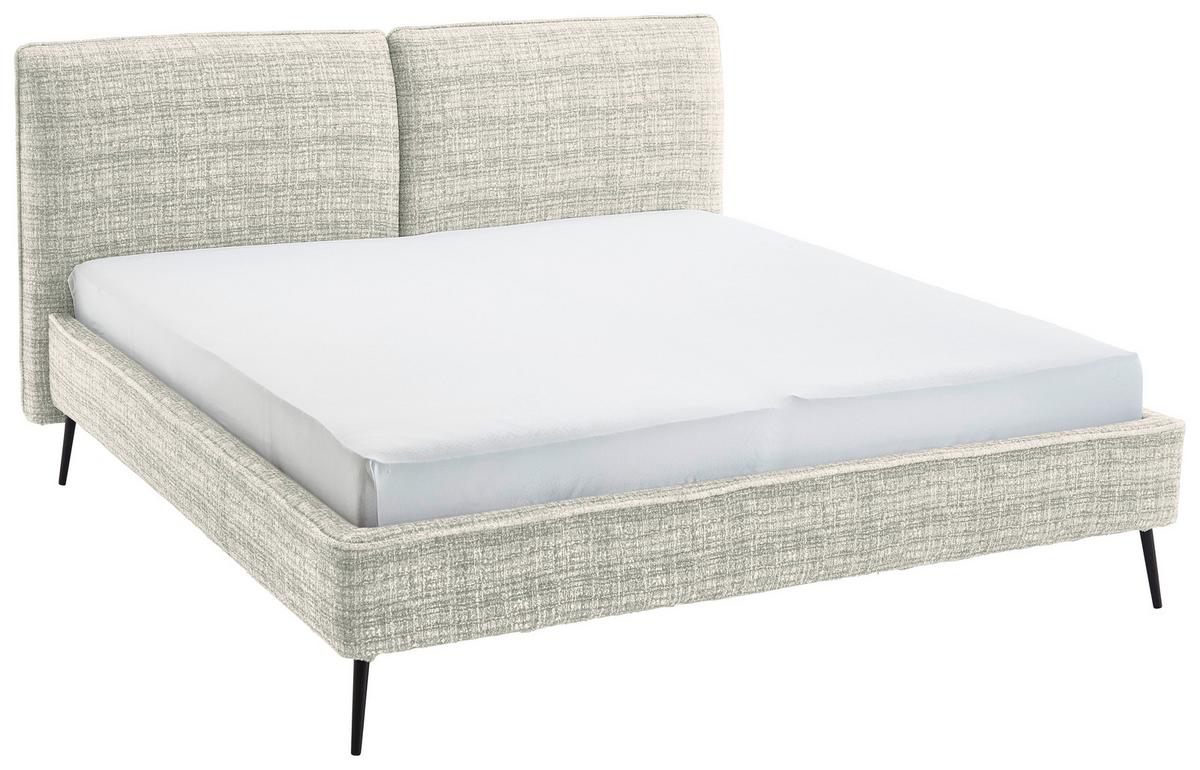 Polsterbett Infinity Liberty Hellgrau 180x200cm - Hellgrau/Schwarz, MODERN, Textil (180/200cm) - Livetastic