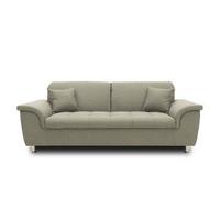 2-sitzer-sofa Franzi Silberfarben Webstoff - Chromfarben/Graubraun, KONVENTIONELL, Textil (210/81/97cm) - MID.YOU