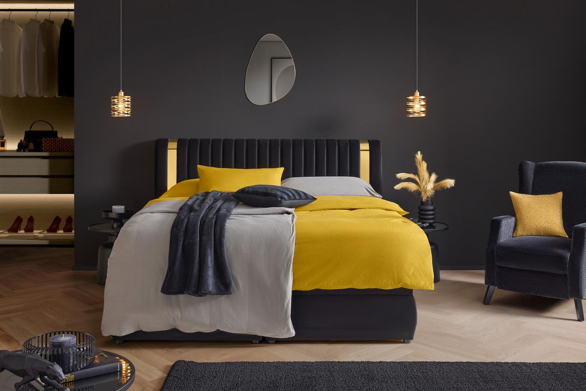 ZÁVĚSNÉ SVÍTIDLO SILVAIN - černá/barvy mosazi, Moderní, kov/plast (17/120cm) - Mömax