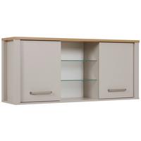 Küchenoberschrank Sardegna - Kaschmir/Eiche Artisan, ROMANTIK / LANDHAUS, Glas/Holzwerkstoff (130/57/33cm)