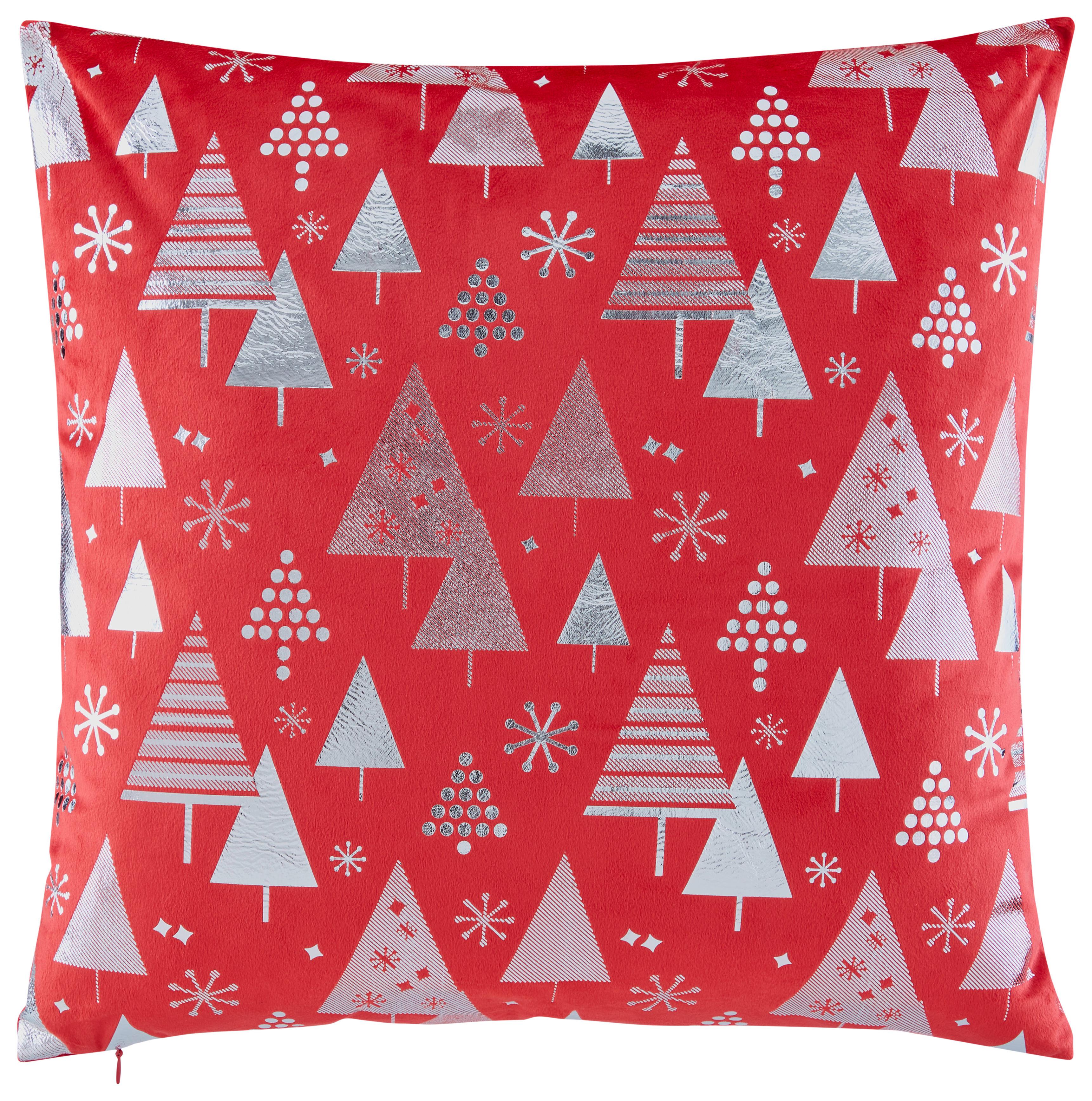 Zierkissen Esther - Rot, KONVENTIONELL, Textil (45/45cm) - Ondega