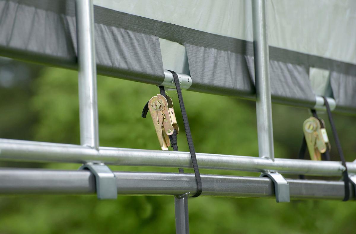 Zeltgarage Shelterlogic - Dunkelgrün, Basics, Kunststoff (370/370/170cm)