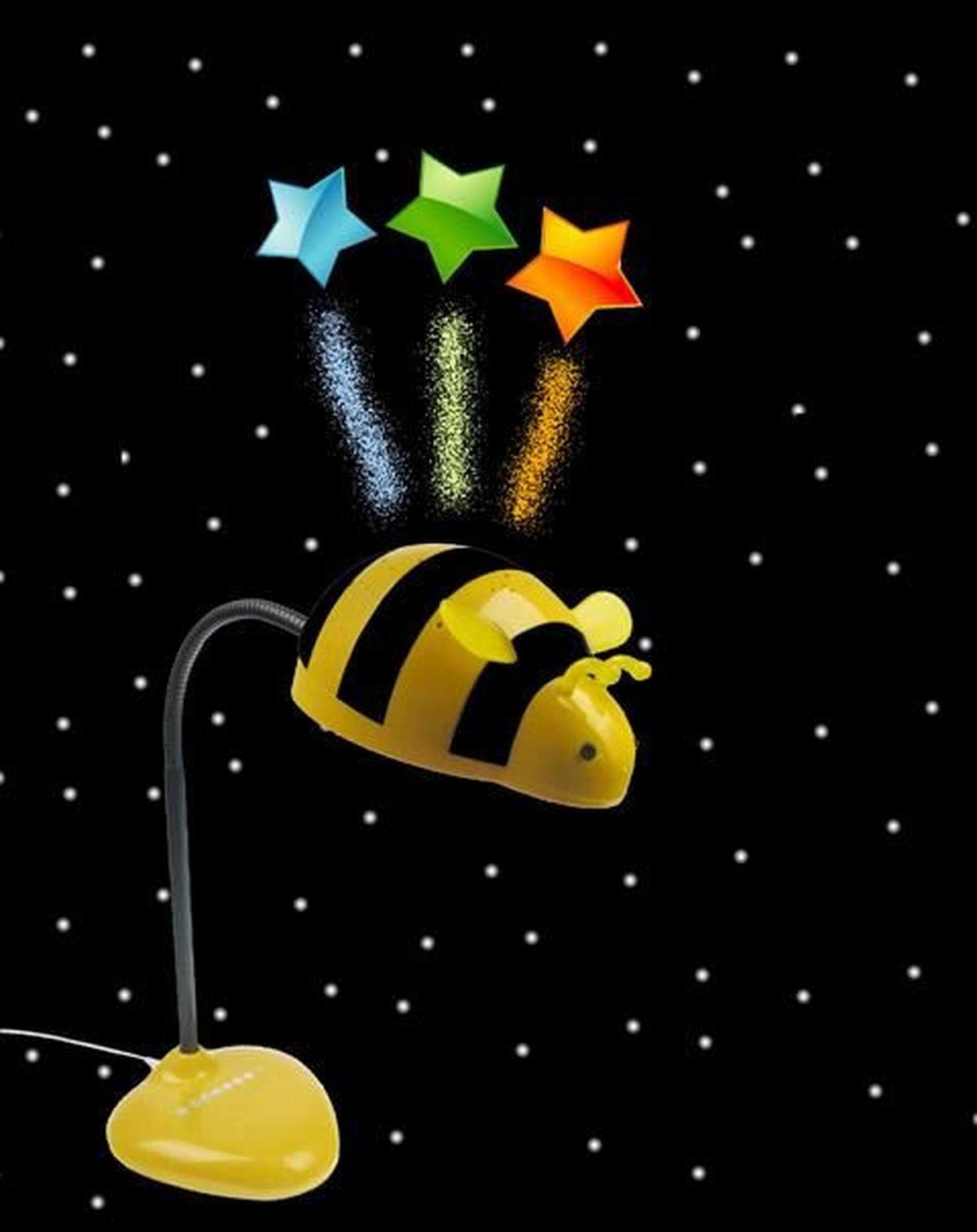 Kindertischleuchte 201  Starbee - Gelb/Schwarz, Design, Kunststoff/Metall (43/14/40cm) - Niermann