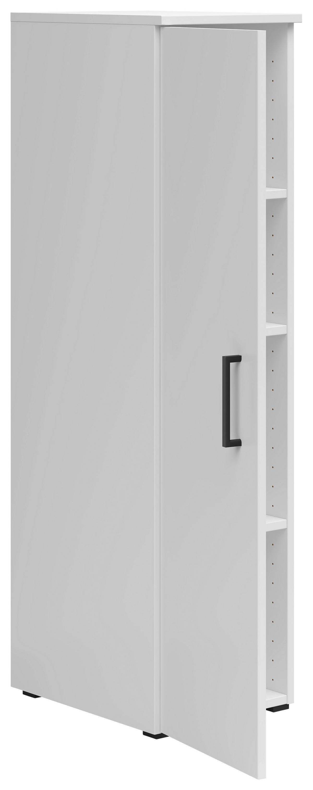 Skriňa MULTISTAURAUM š: 30cm - čierna/biela, Modern, kompozitné drevo/plast (30/115/40cm)