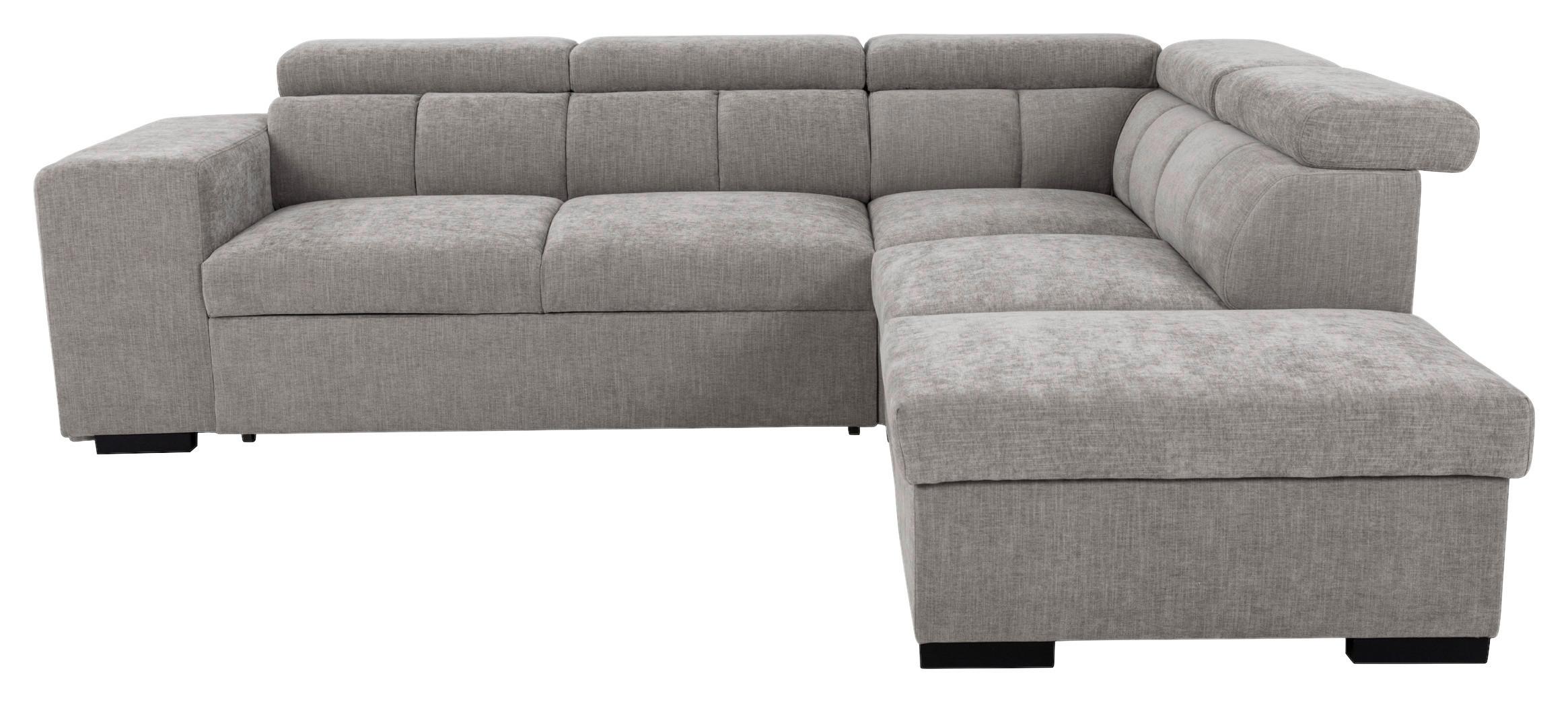 Ecksofa Sirius L grau, 267x218cm - Eichefarben/Grau, KONVENTIONELL, Holz/Holzwerkstoff (267/218cm)