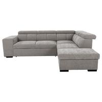 Ecksofa Sirius L grau, 267x218cm - Eichefarben/Grau, KONVENTIONELL, Holz/Holzwerkstoff (267/218cm)